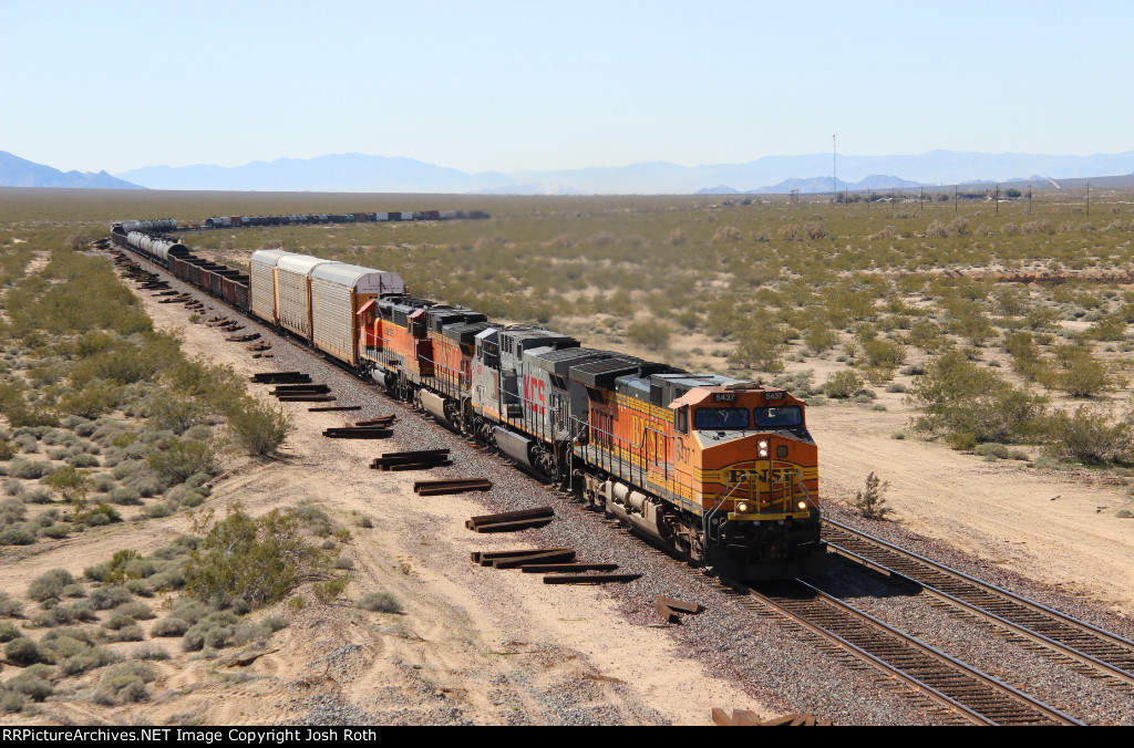 BNSF 5437, KCS 4609, BNSF 4553  & BNSF 1566